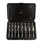 KnKut 8-piece Step Point Drill Bit Set with 1/2 inch Shank, 9/16 to 1 inch Questions & Answers