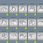 How many roll cage templates does the Bend-Tech RCT Roll Cage Templates Module have?