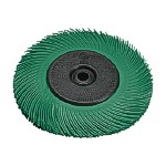 6 x 1/2 inch, 50 grit 3M Scotch-Brite Bristle Brush, Green Questions & Answers