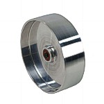 What type of a center hole is in wheel?  Is it just a smooth hole or its with treads? What's the hole/ tread size?